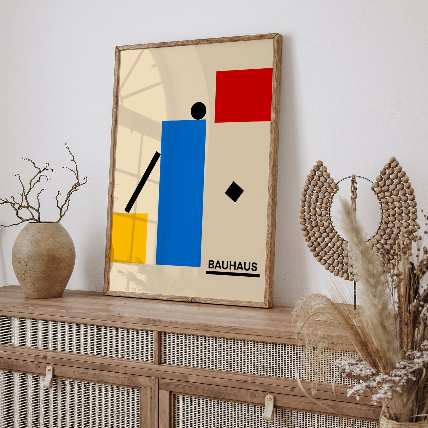 Geometric Bauhaus Wall Art Office Decor