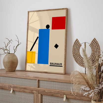 Geometric Bauhaus Wall Art Office Decor