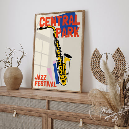 Central Park Jazz Festival Poster