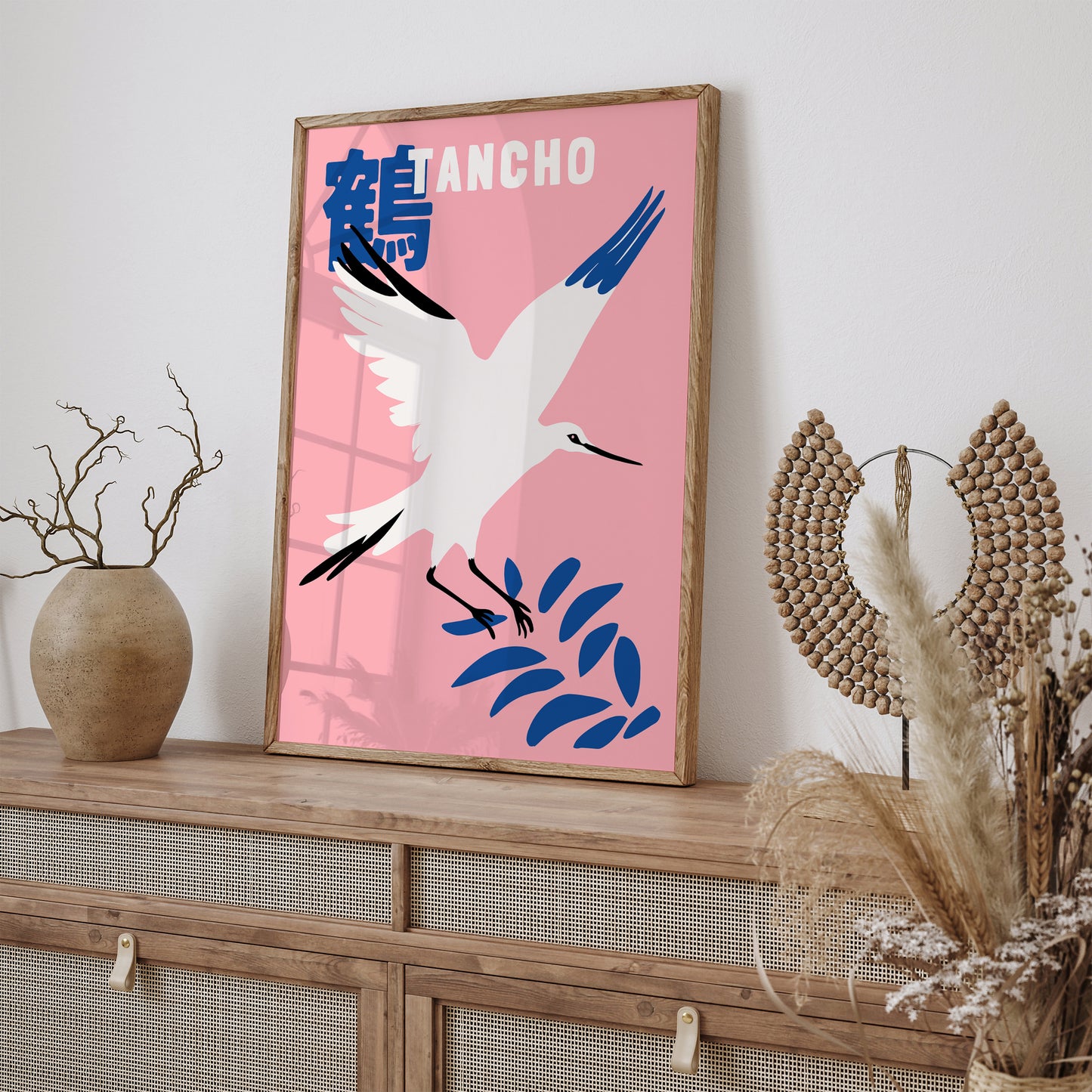 Tancho Japanese Bird Poster