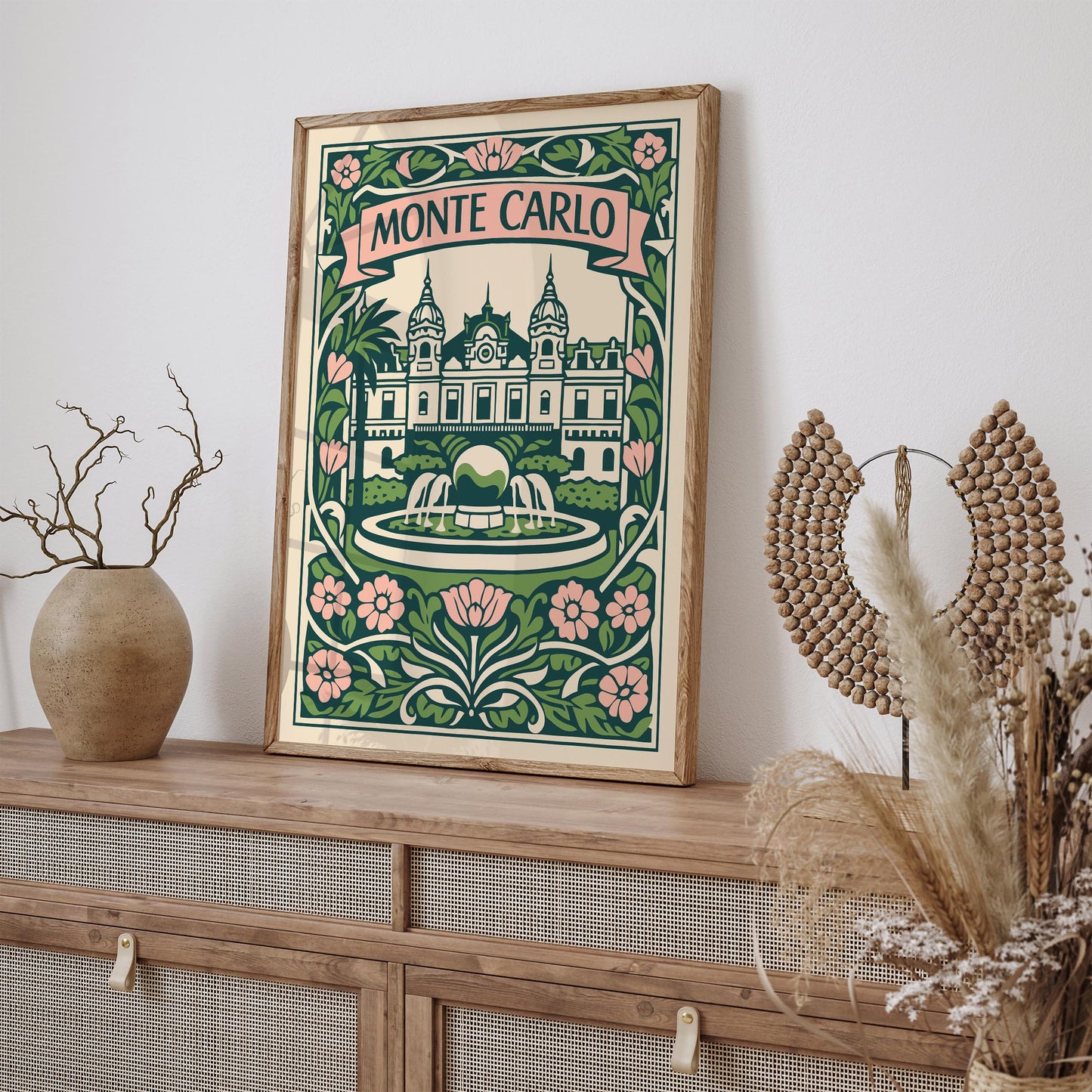 Monte Carlo Travel Poster
