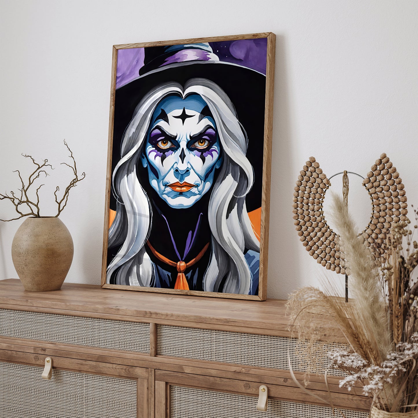 Spooky Halloween Witch Art Print