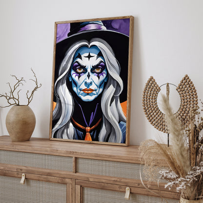 Spooky Halloween Witch Art Print