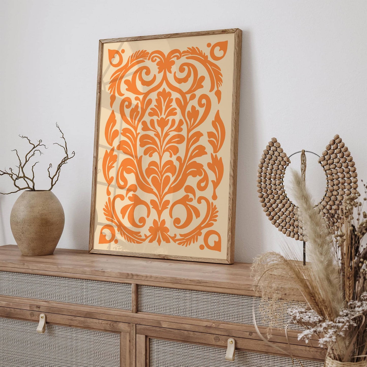Eclectic Ornamental Floral Art Print