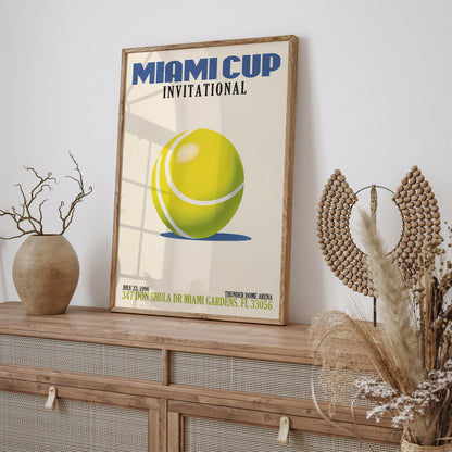 Miami Cup International Tennis Poster