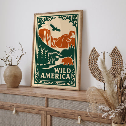 Wild America Wanderlust Nature Wall Art Print