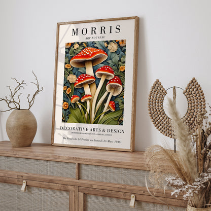 Vintage Botanical Charm in Morris Style Poster