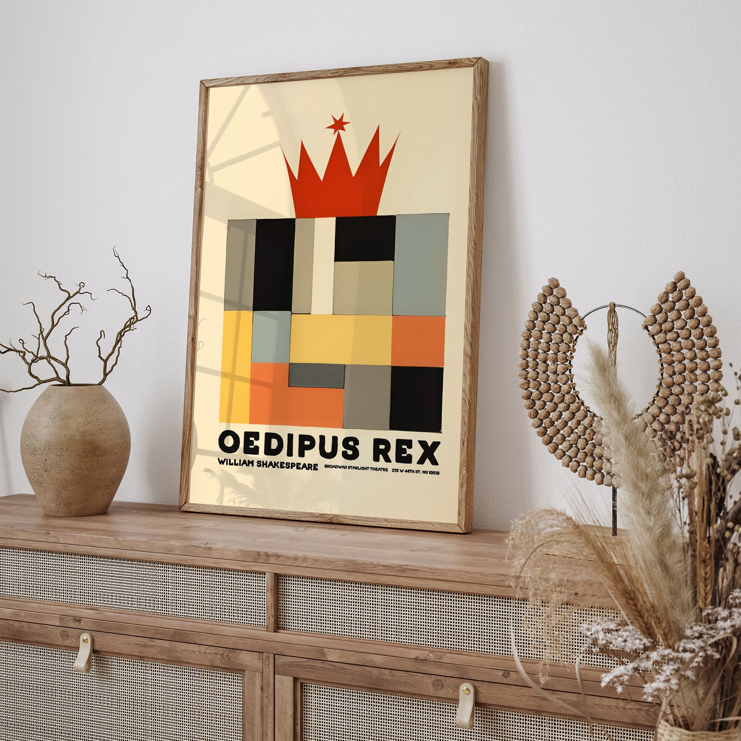 Shakespeare - Oedipus Rex - Theater Poster