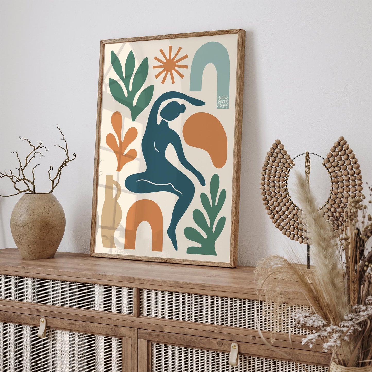 Modern Abstract Figurative - Contemporary Wall Art Print