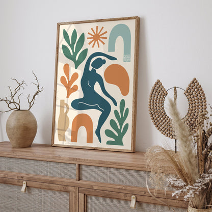 Modern Abstract Figurative - Contemporary Wall Art Print