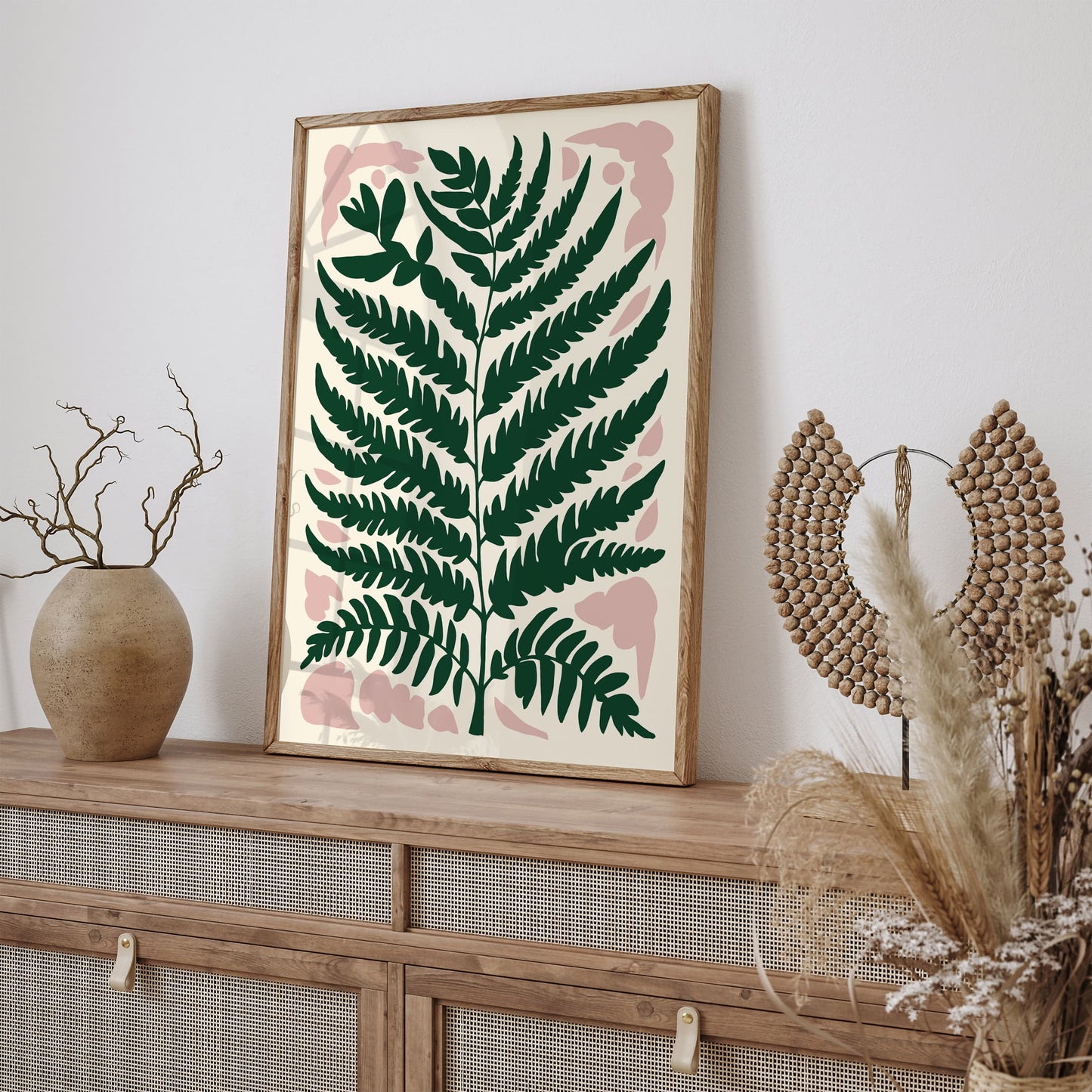 Green Fern Leaf Poster 2025