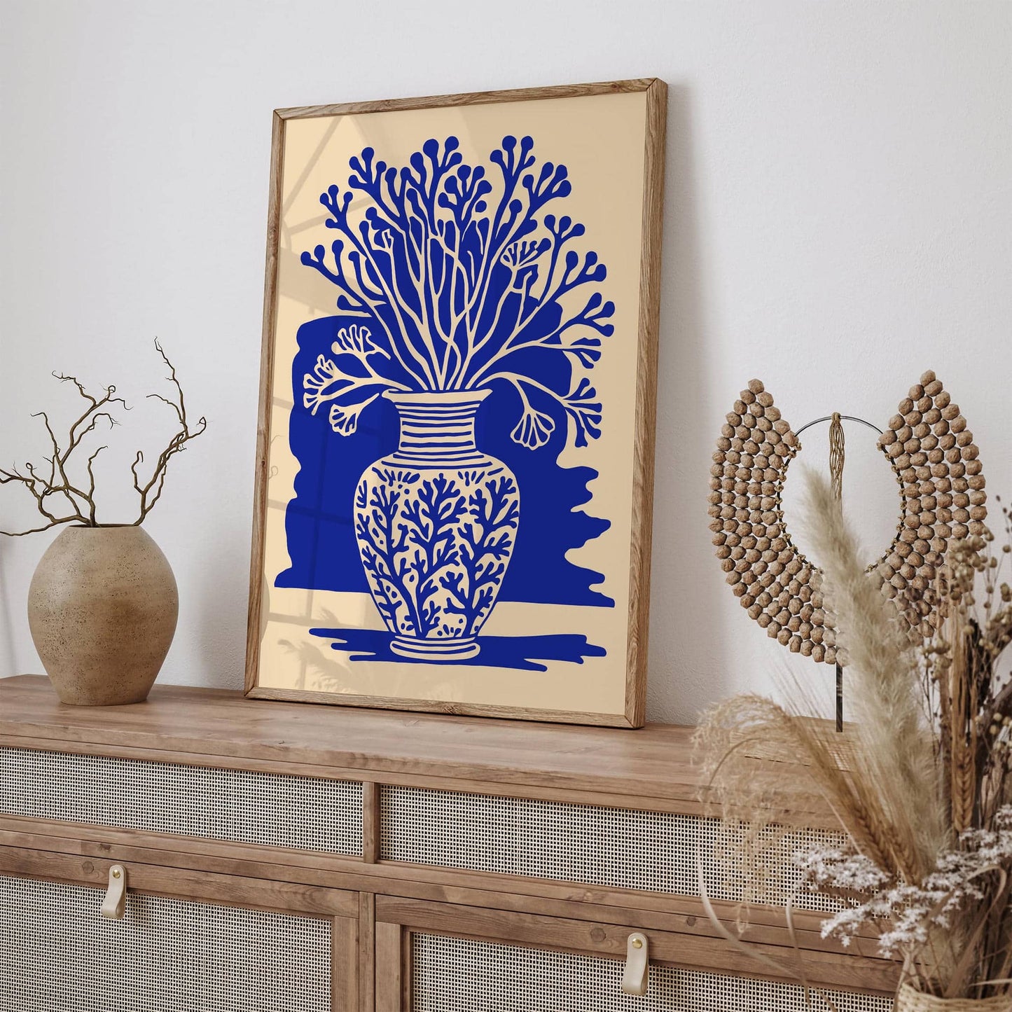 Nautical Home Decor Blue Coral Reefs Poster