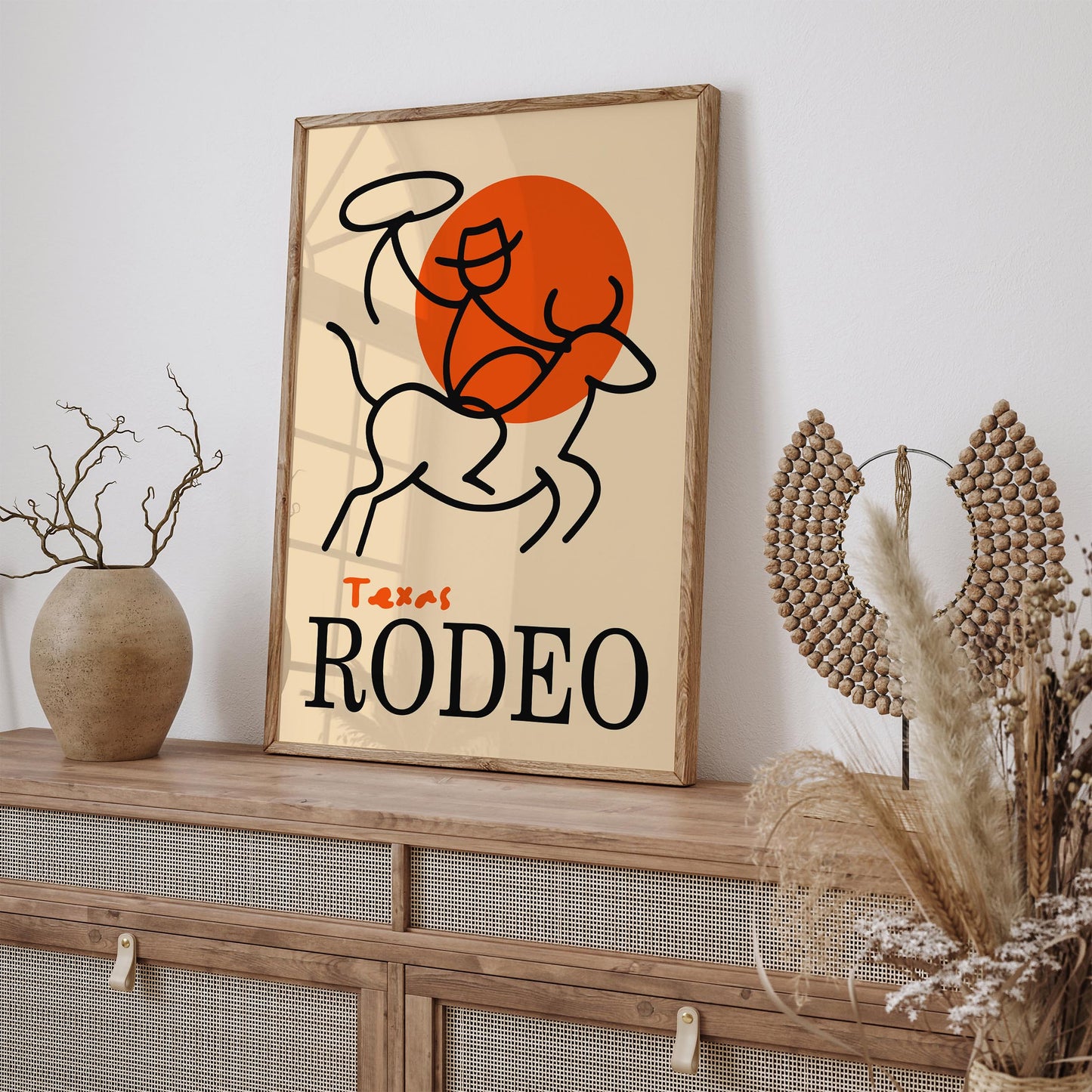 Texas Rodeo Wall Art Print
