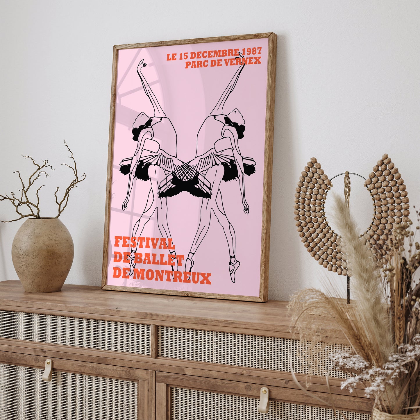 French Ballerina Wall Art Print