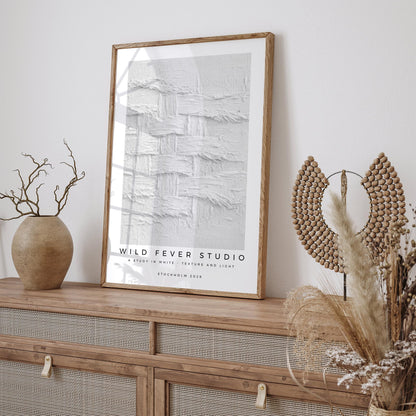 Wild Fever Studio White Texture Study Poster