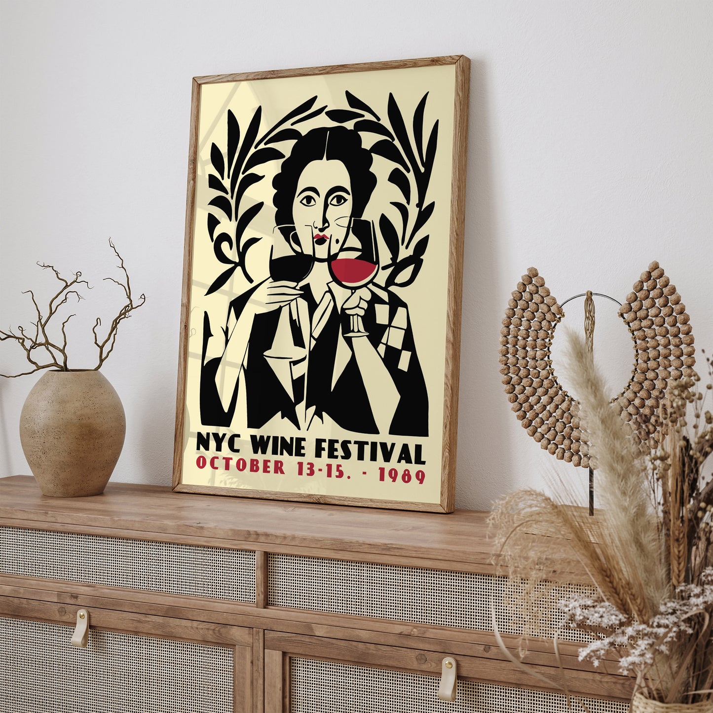 Vintage New York City Wine Festival Poster