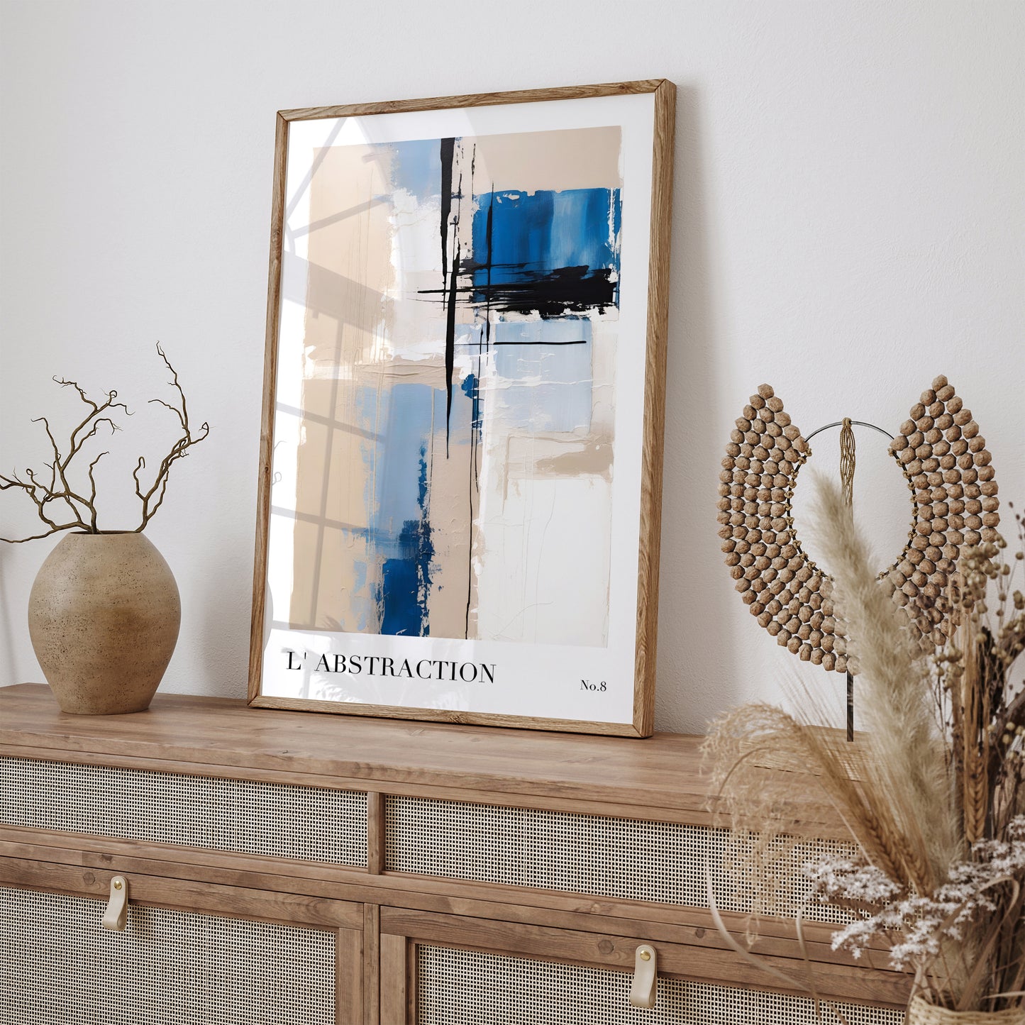 Blue Fine Art Painting No.8 Poster