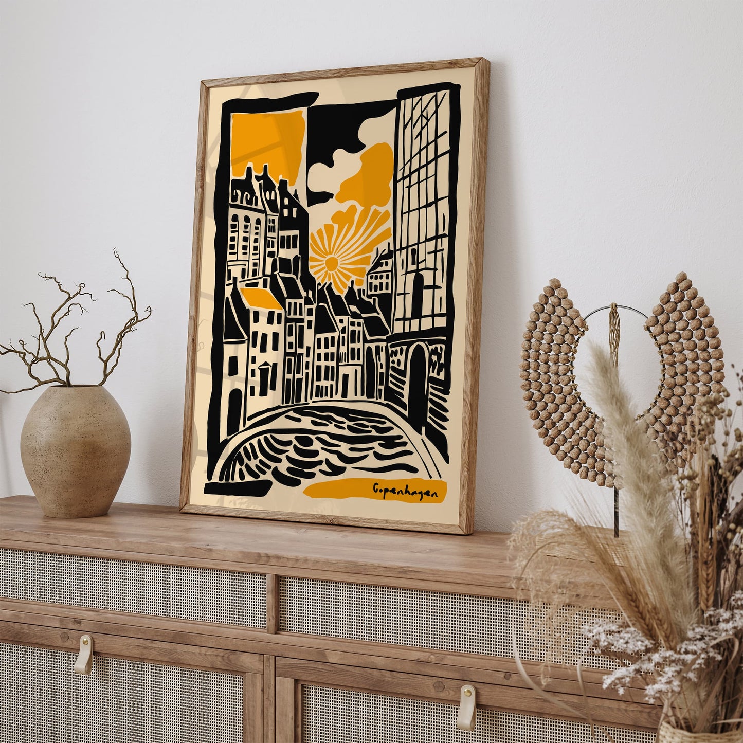 Copenhagen Scandinavian Cityscape Poster