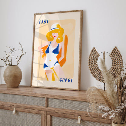 East Coast Beach Summer Poster