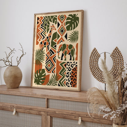 Bohemian Safari Nature Poster