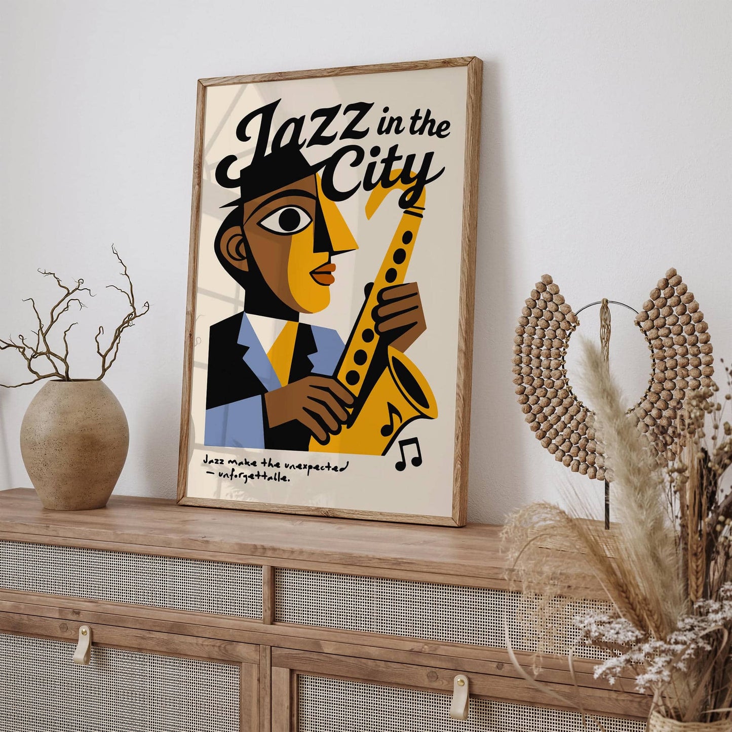 Jazz in the NYC City Music Poster