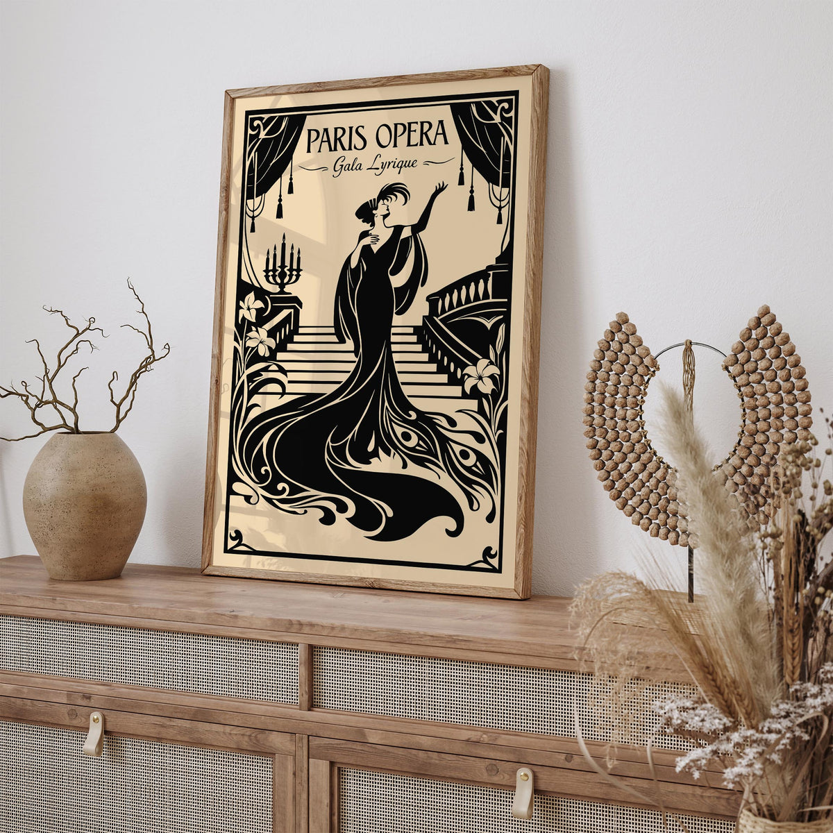 Paris Opera Gala Lyrique Vintage Music Poster