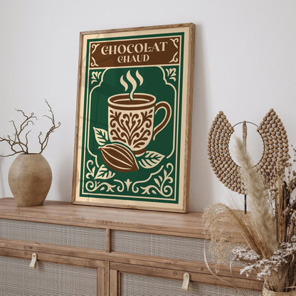 Rococo French Cafe Decor - Hot Chocolate Wall Art