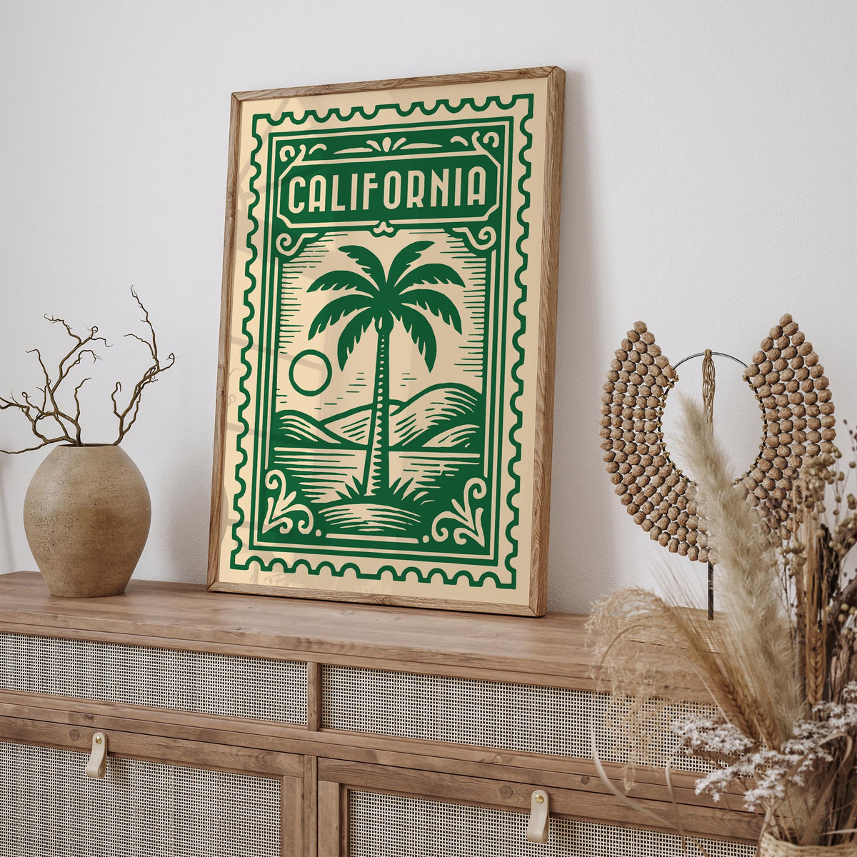 California Green Travel Poster