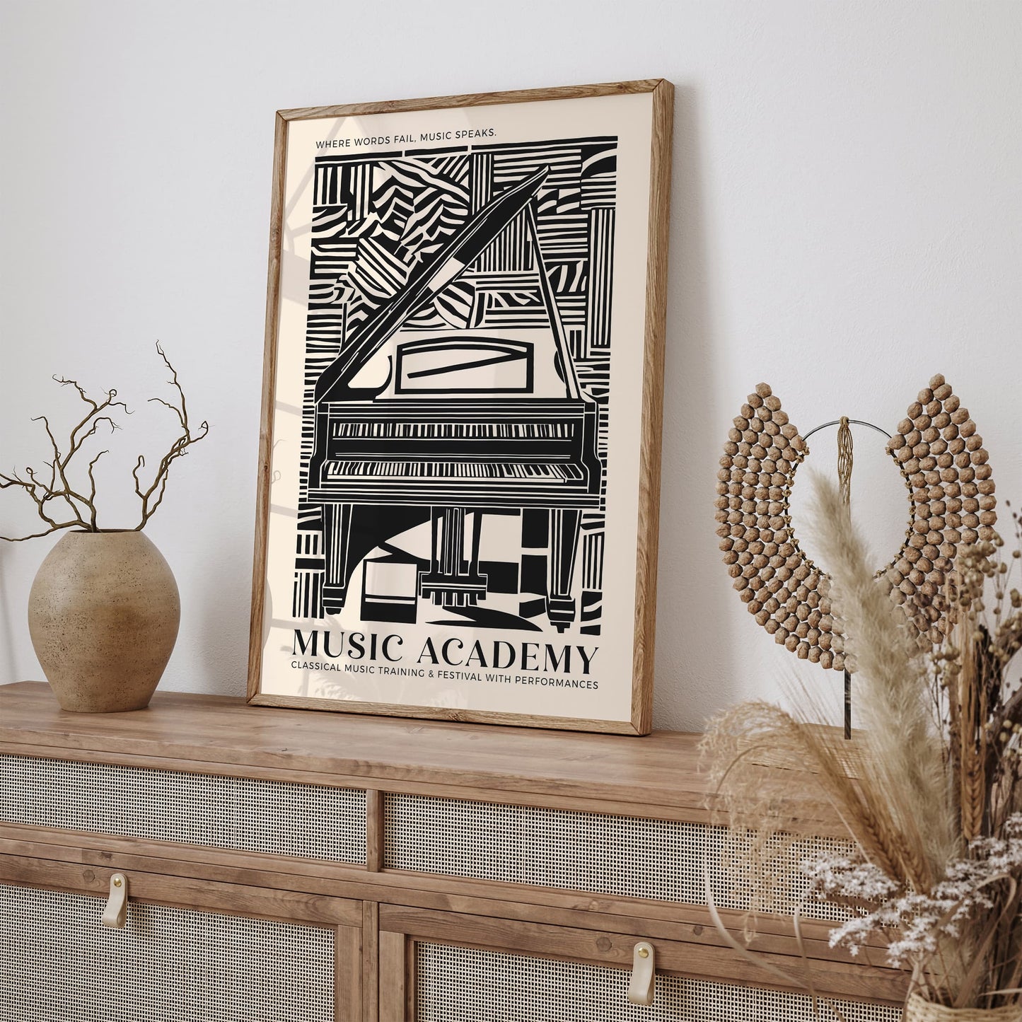 Music Academy Poster - Elegant Piano Wall Art
