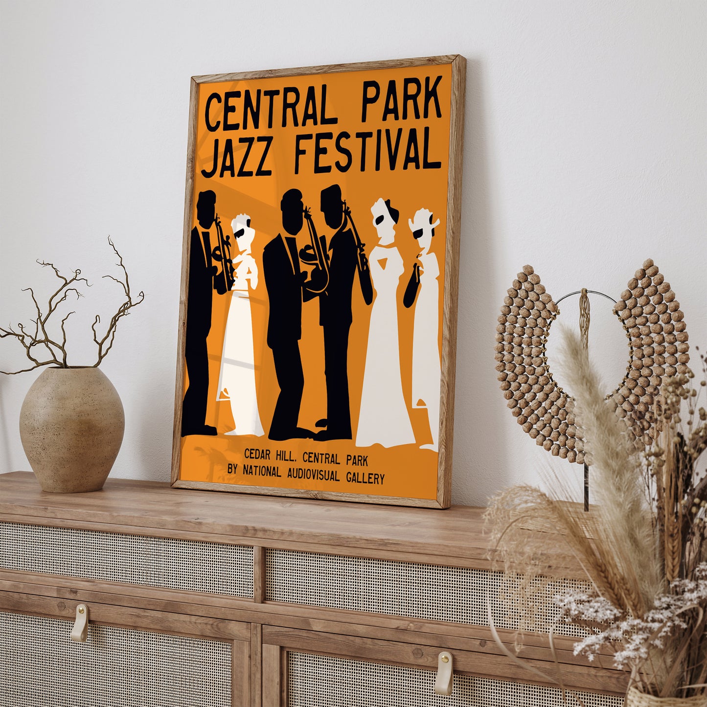 Central Park Jazz Festival Vintage Poster Reproduction