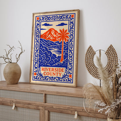 Riverside County California Travel Poster