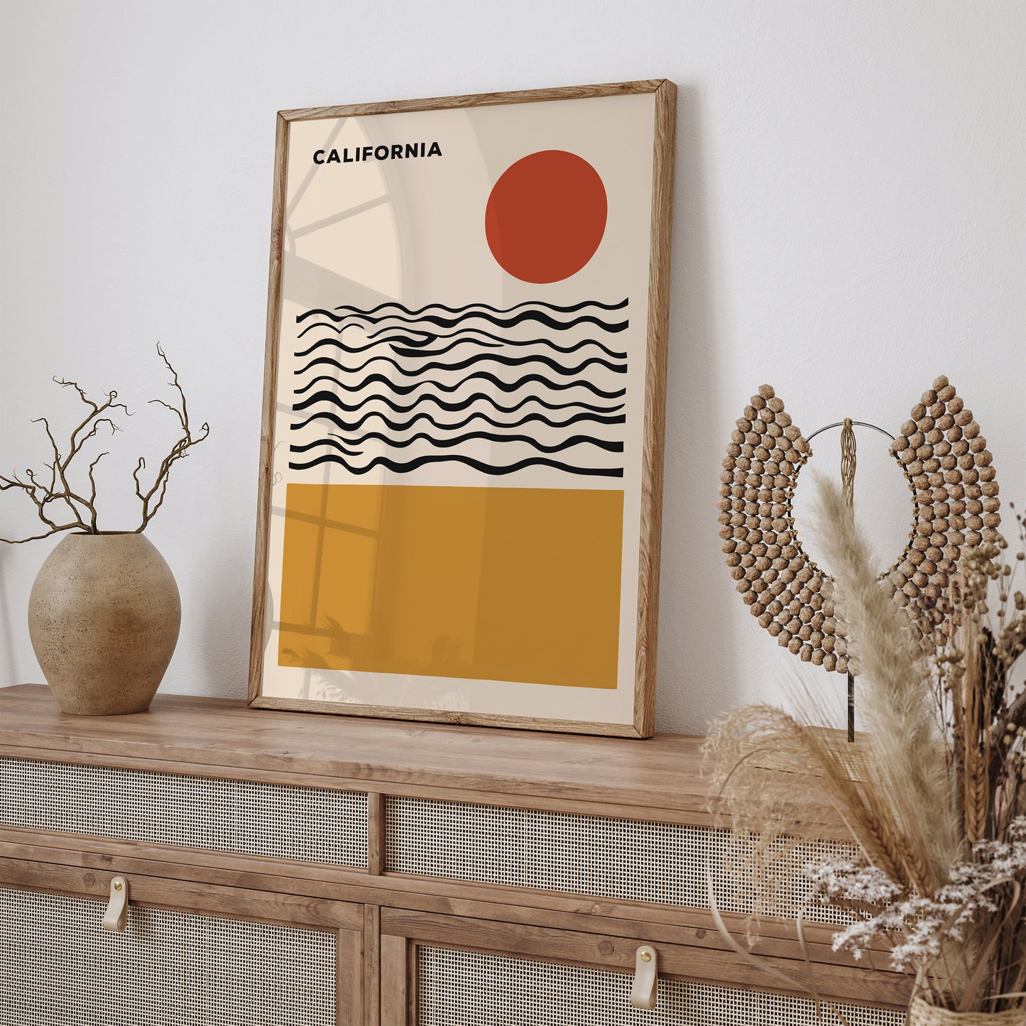 California Retro Minimalist Wall Art