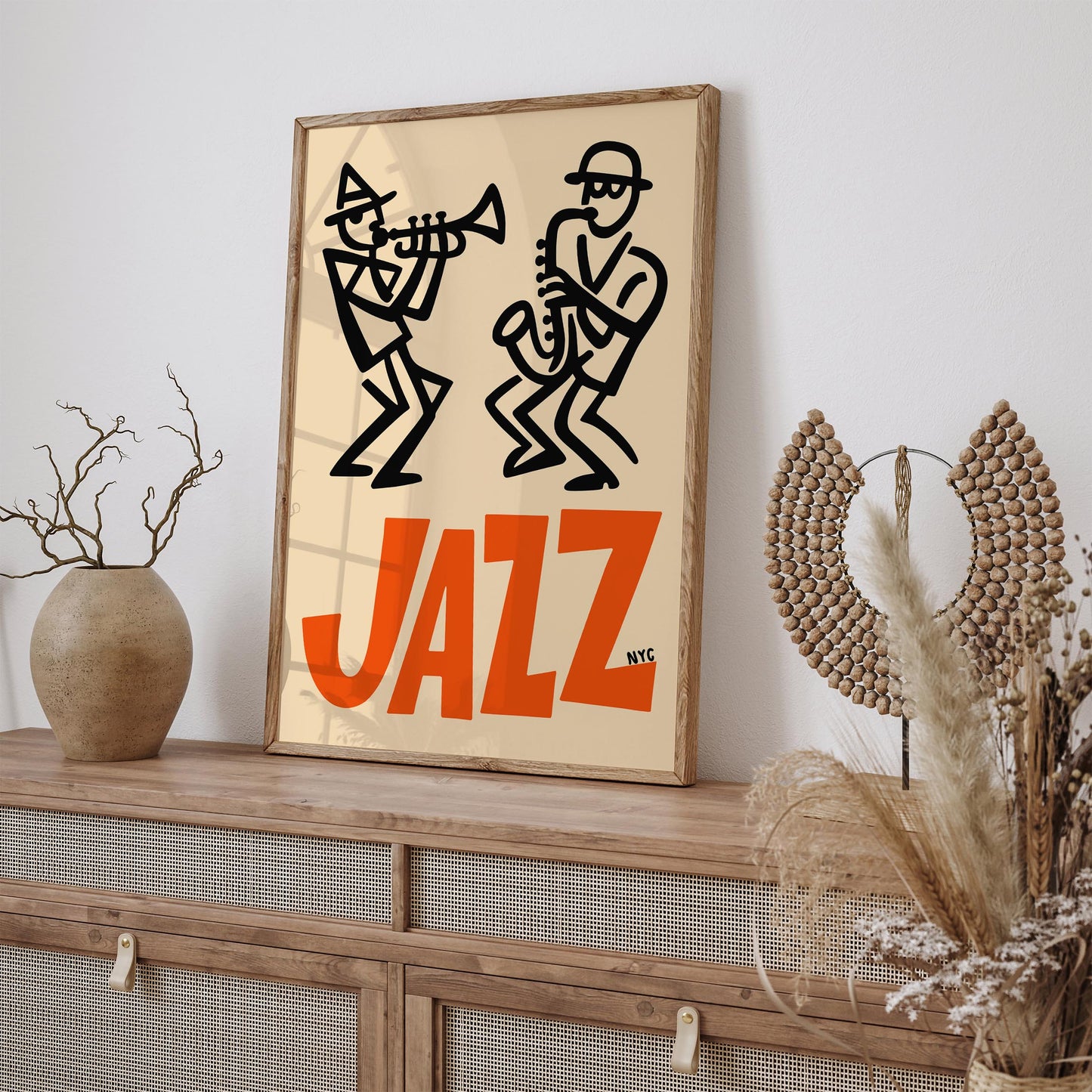Retro NYC Jazz Music Poster