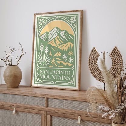 San Jacinto Mountains Travel Poster