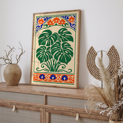 Monstera Plant Wall Art Print