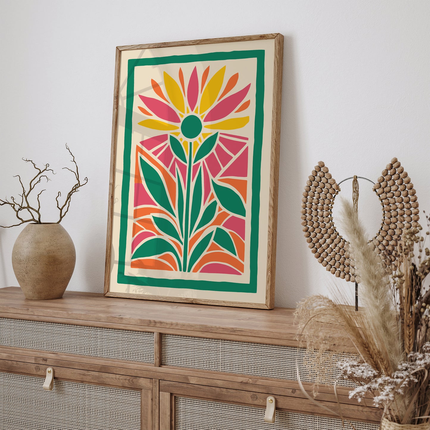 Colorful Bohemian Farmhouse Art Print