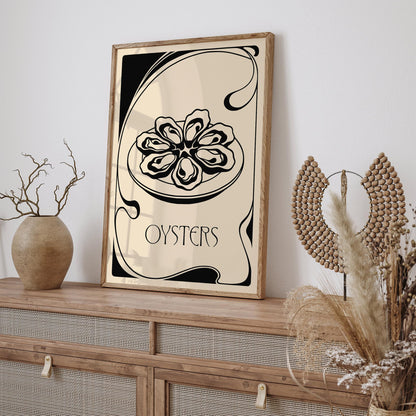 Vintage Oysters Poster