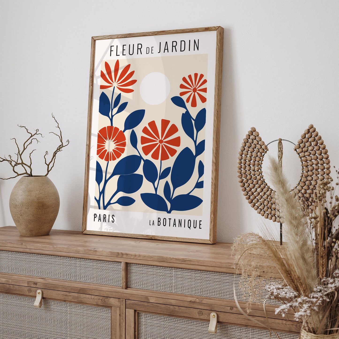 Retro French Flower Market Print