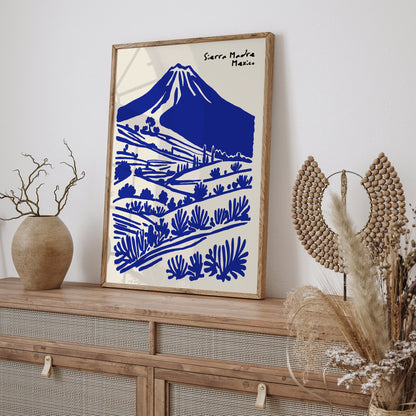 Sierra Madre Poster - Mexico Mountain Landscape Wall Art