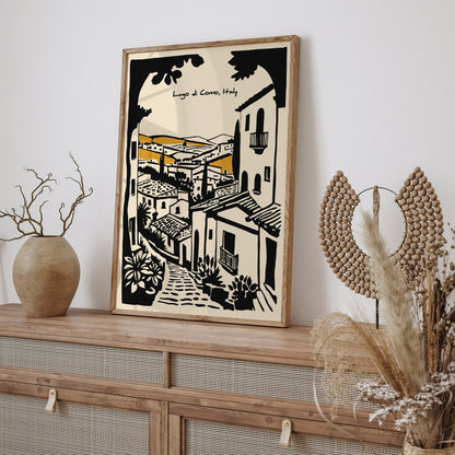 Lake Como Poster - Italy Travel Wall Art Print