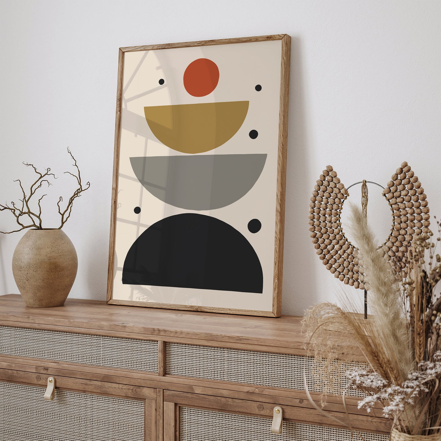 Earth Tones Home Decor Modern Art Print