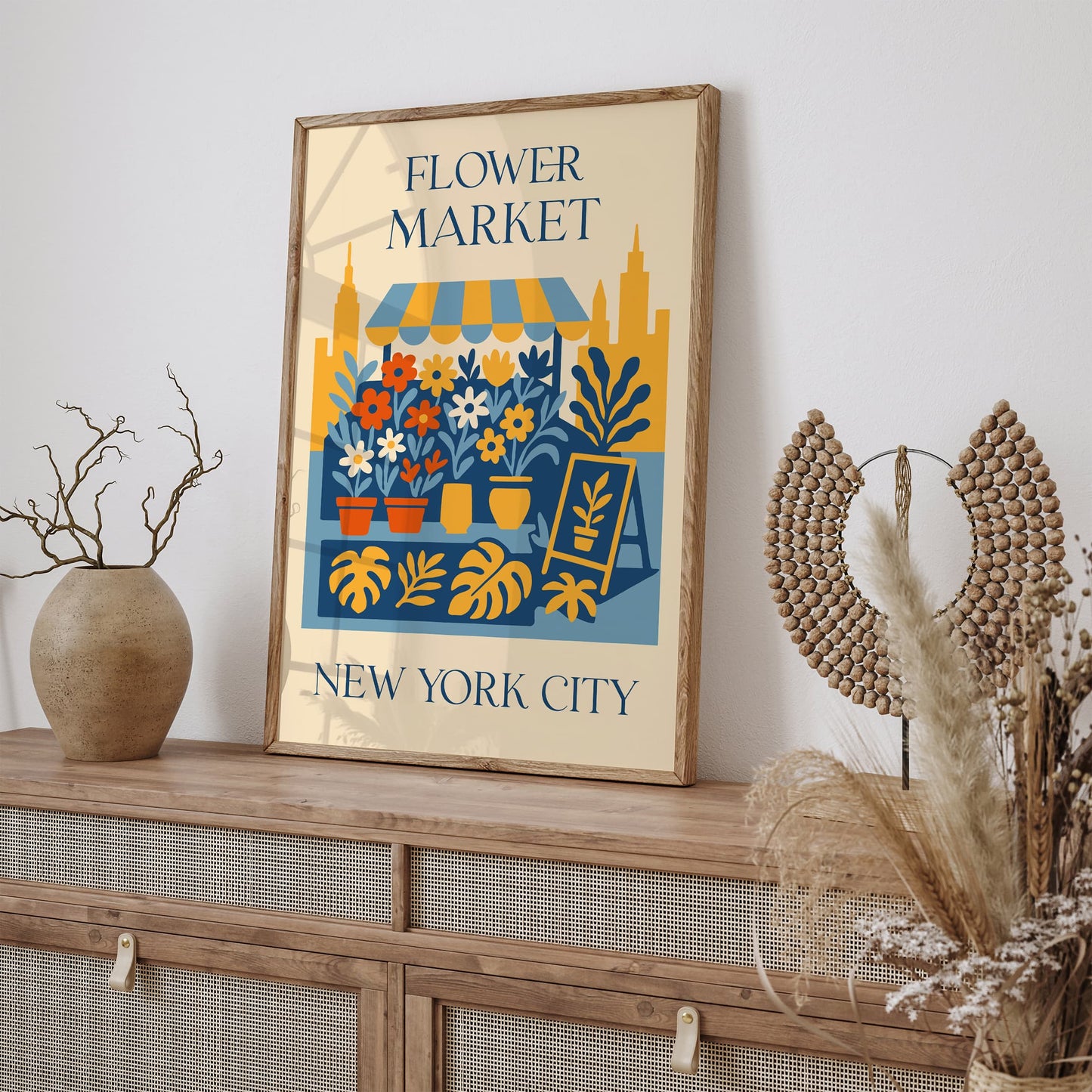 Flower Market New York City Poster