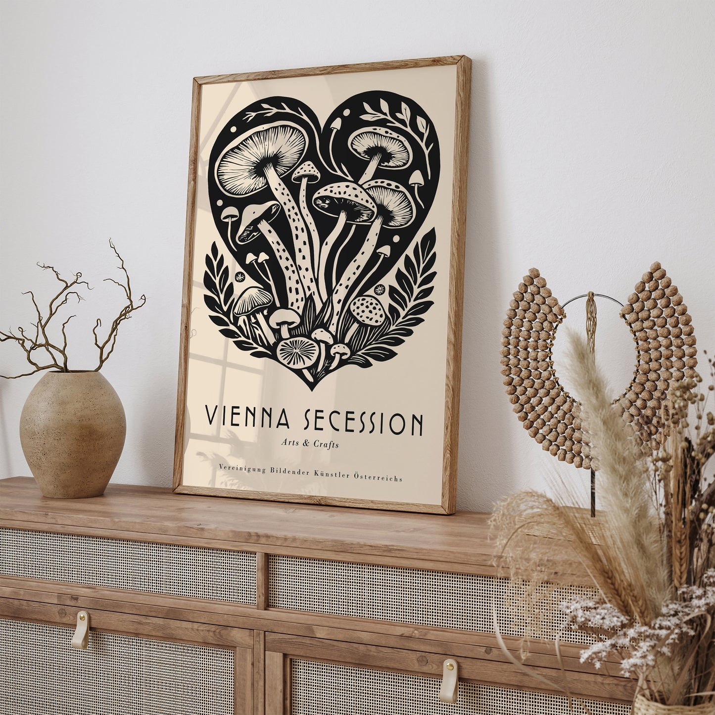 Vienna Secession Mushrooms Art Print