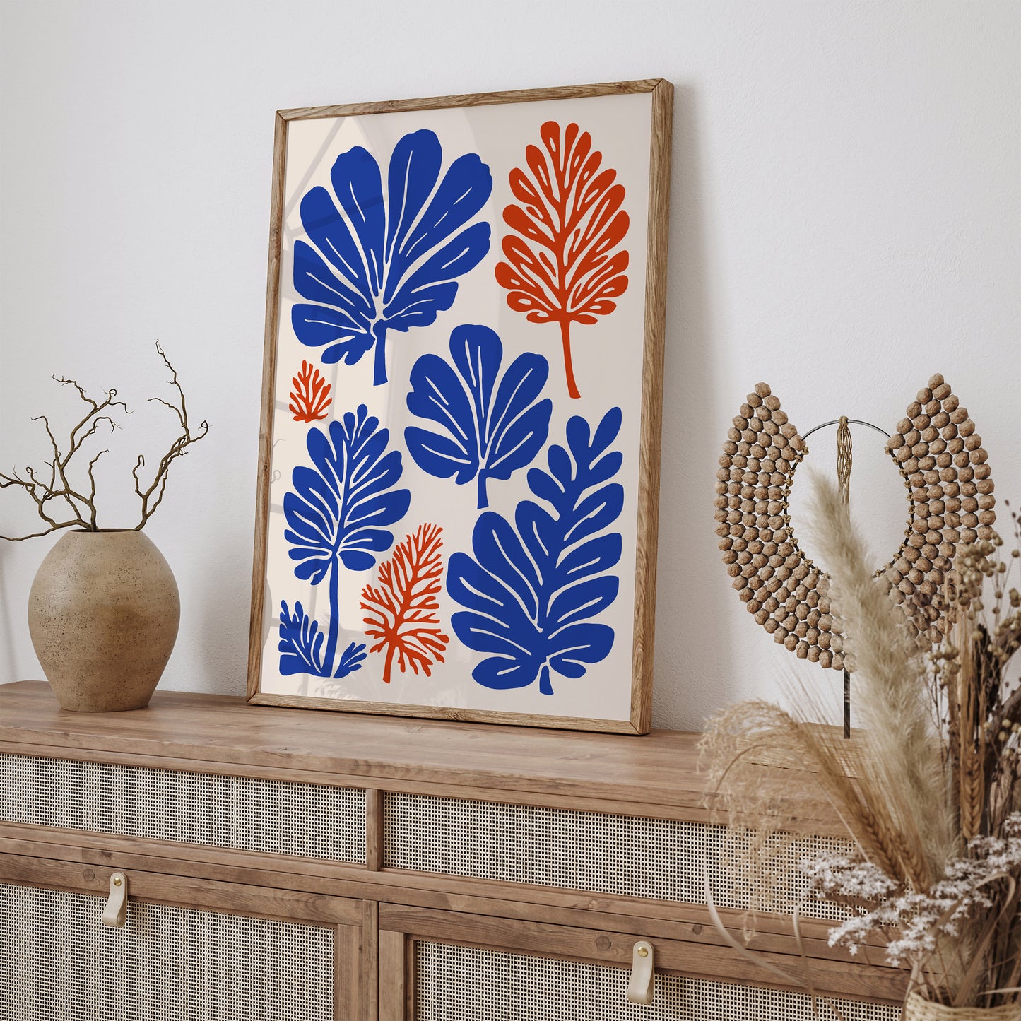 Vintage Cut Outs Leaves Art Print