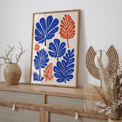 Vintage Cut Outs Leaves Art Print