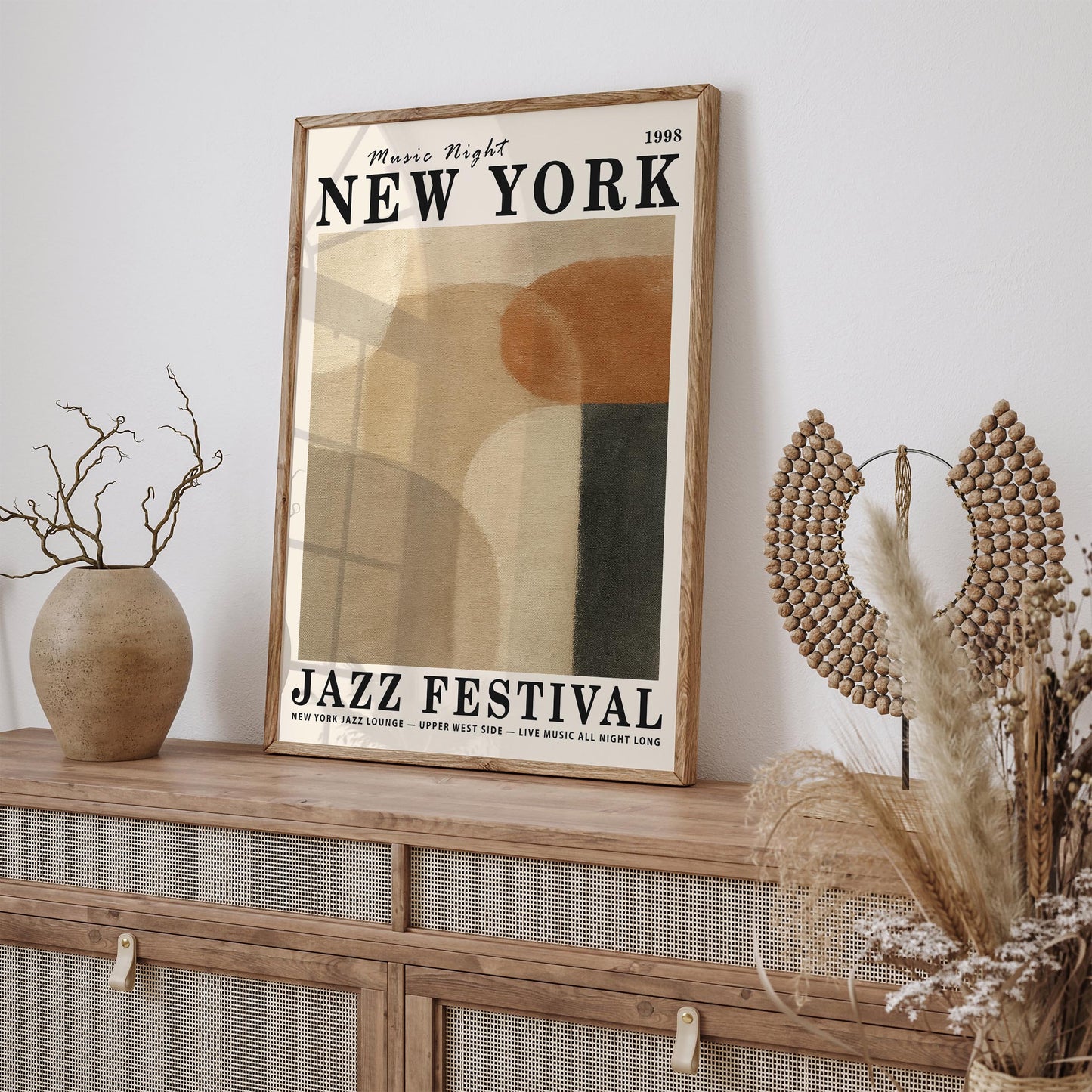 NYC Jazz Festival Abstract Music Poster