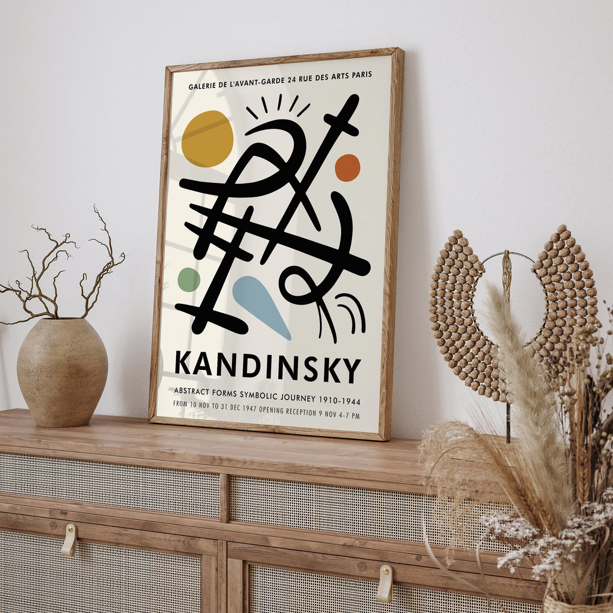 Kandinsky Paris Exhibition Art Poster