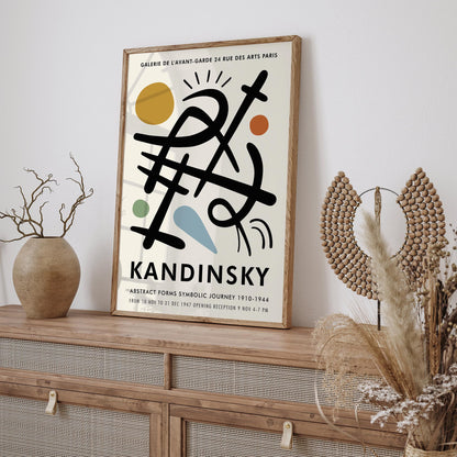 Kandinsky Paris Exhibition Art Poster