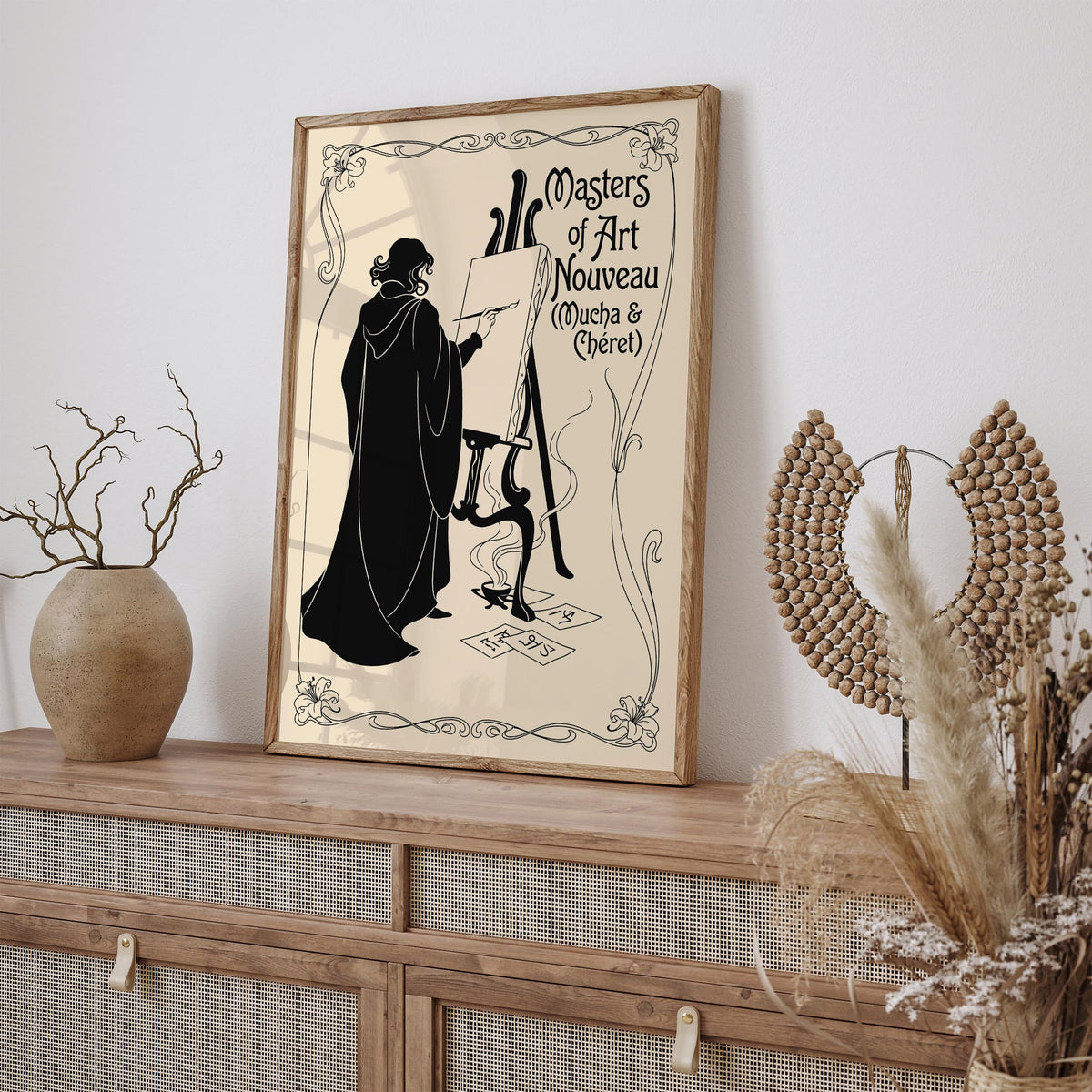 Mucha & Chéret Art Nouveau Poster