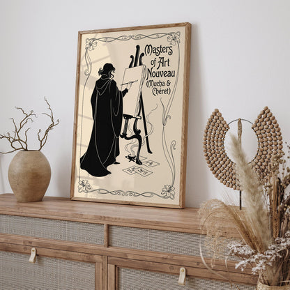 Mucha & Chéret Art Nouveau Poster